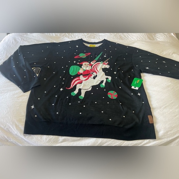 Tipsy Elves | Size 5XL | Ugly Christmas Sweater Unicorn Santa | NWT - Picture 1 of 10